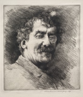 James MacNeill Whistler. Mortimer Menpes (British, 1860-1938). Drypoint