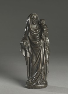 Virgin and Child, c. 1400. South Netherlands, Brabant, late 14th-early 15th century. Bronze or