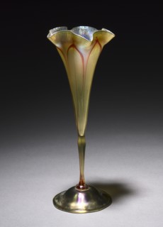Goblet-Shaped Stemmed Vase, c. 1895. Tiffany and Company (American), Louis Comfort Tiffany