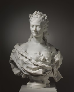 Bust of a Lady (possibly Fanny Coleman), 1872. Jean-Baptiste Carpeaux (French, 1827-1875). Marble;