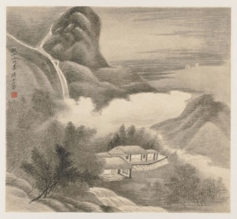 Album of Landscapes: Leaf 5, 1677. Wang Gai (Chinese, active c. 1677-1705). Album leaf, ink and