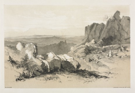 Olevano. Edward Lear (British, 1812-1888). Lithograph