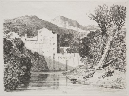 Whitby. John Sell Cotman (British, 1782-1842). Etching