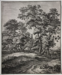 A Mother and Three Children at Rest. Anthonie Waterloo (Dutch, 1609/10-1690). Etching