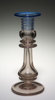 Candlestick, mid-1800s. America, Pennsylvania, Pittsburgh ?, mid-19th century. Glass and detachable