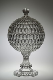 Covered Compote, c. 1865. Bakewell, Pears and Company (American). Glass; overall: 46.4 x 25.7 cm