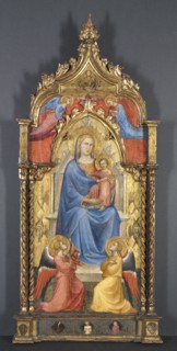 Virgin and Child with Angels, 1405. Spinello Aretino (Italian, 1350/52-1410). Tempera and gold on
