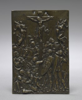 The Crucifixion, 1500s. Moderno (Italian, 1467-1528). Bronze; overall: 11.6 x 8 cm (4 9/16 x 3 1/8