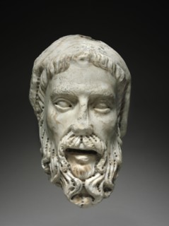 Head of a Prophet, c. 1300-1325. Workshop of Giovanni Pisano (Italian, c. 1240-c. 1320). Marble;