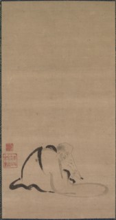 Seated Priest, late 16th-first half of 17th century. Japan, Momoyama (1573-1615) or early Edo