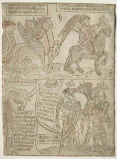 Apocalypse: page from the Apocalypse (The Locusts with the Angel of the Abyss and The Sixth