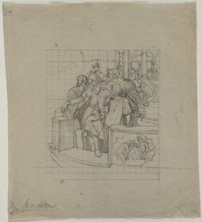 The King of Thule, second or third quarter 1800s. Moritz von Schwind (German, 1804-1871). Graphite;