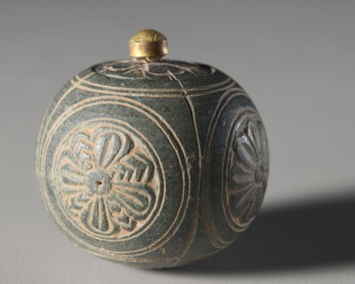 Miniature Stone Reliquary or Toilette Casket, 1-100. Pakistan, Gandhara, probably Sirkap, early
