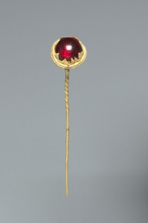 Straight Pin, c. 500 BC. Italy, Etruscan, late 6th Century BC. Gold and glass; overall: 6.4 cm (2