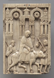 Plaque: The Journey to Bethlehem, c. 1100-1120. South Italy, Amalfi, Romanesque period, 12th