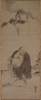 Hotei, late 1300s-early 1400s. Kichizan Mincho (Japanese, 1352-1431). Hanging scroll; ink and