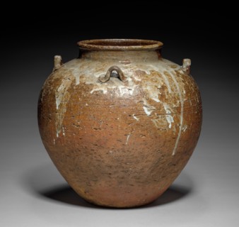 Tea Storage Jar, mid- to late 1600s. Nonomura Ninsei (Japanese, active 1600s). Stoneware with white
