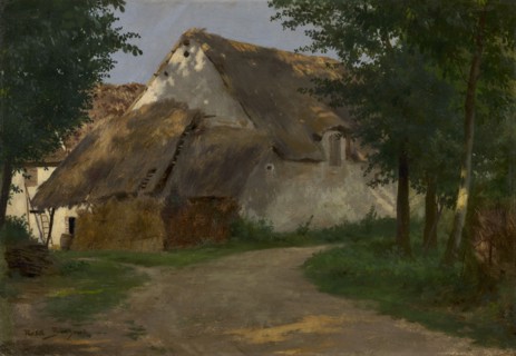 The Farm at the Entrance of the Wood, 1860-1880. Rosa Bonheur (French, 1822-1899). Oil on fabric;