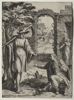 Christ Appearing to Mary Magdalen, 1567. Cornelis Cort (Dutch, 1533-1578), after a design by Giulio