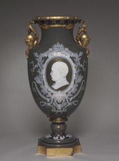 Vase with Portrait of President MacMahon, c. 1872-1874. Alfred-Thompson Gobert (French, 1822-1894),