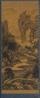 Orchid Pavilion Gathering, 1777. Soga Shohaku (Japanese, 1730-1781). Hanging scroll, ink on silk;