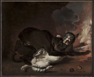 The Monkey and the Cat, probably 1670s. Abraham Hondius (Dutch, c. 1625-1695). Oil on canvas;