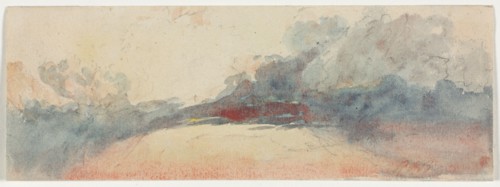 Cloud Study, 1800s. Anonymous. Watercolor;