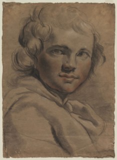 Head of a Young Man (recto) Sketch of a Head (verso) , 1780s. Gaetano Gandolfi (Italian, 1734-1802)
