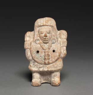 Rattle in the Form of a Female Figure, 2nd half 1st millenium. Mexico, Campeche, Jaina Island, Maya