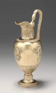 Ewer (aiguière), c. 1817. Jean Baptiste Claude Odiot (French). Silver gilt; overall: 24.6 x 11.6 x