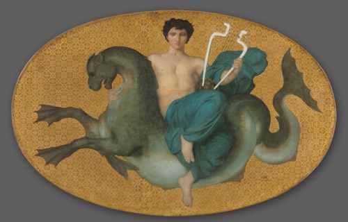 Arion on a Sea Horse and Bacchante on a Panther (pair), 1855. William Adolphe Bouguereau (French,