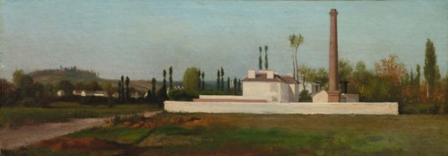 Industrial Plant, c. 1865-1870. Antoine Chintreuil (French, 1814-1873). Oil on fabric; unframed: 19