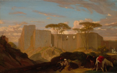 The Good Samaritan, c. 1842. Alexandre-Gabriel Decamps (French, 1803-1860). Oil on fabric; framed: