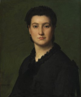 Portrait of a Woman, c. 1875-1880. Jean-Jacques Henner (French, 1829-1905). Oil on canvas; framed: