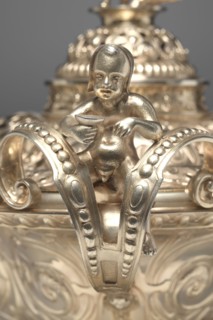 Centerpiece, 1838-1848. Charles-Nicolas Odiot (French, 1826-1868). Silver gilt; overall: 37 x 30.2