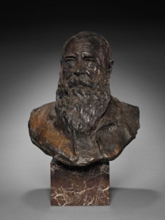 Claude Monet, late 1800s-early 1900s. Paul Paulin (French, 1852-1937). Bronze, marble base;