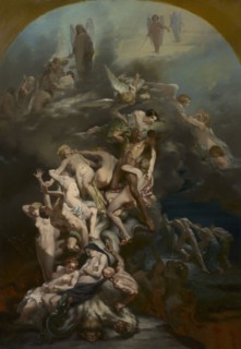 Heaven and Hell, c. 1850. Octave Tassaert (French, 1800-1874). Oil on fabric; framed: 121 x 90.5 x