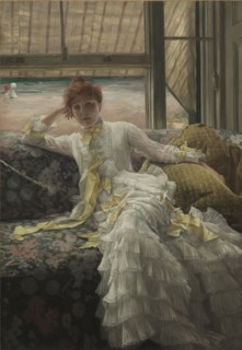 Seaside (July: Specimen of a Portrait), 1878. James Tissot (French, 1836-1902). Oil on fabric;