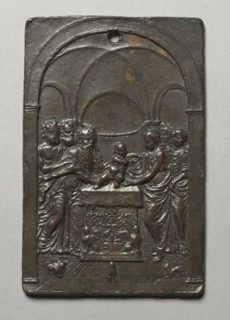 Presentation in the Temple, c. 1505. Moderno (Italian, 1467-1528). Bronze; overall: 9.9 x 6.4 cm (3