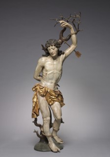 Saint Sebastian, c. 1600-1620. Germany, early 17th century. Painted and gilded wood; overall: 139.5