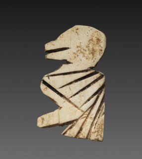 Stylized Bird:  Decorative Inlay for a Box, c. 2000 BC. Israel, possibly Jericho. Bone; overall: 3