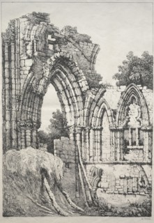 A Series of Ancient Buildings and Rural Cottages in the North of England:  At York, Ruins, 1821.