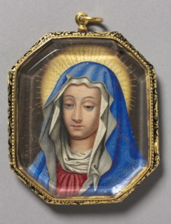 The Virgin and St. Francis with Christ Child, c. 1660. Spain, 17th century. Watercolor on vellum;