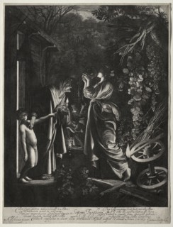 The Mocking of Ceres. Hendrik Goudt (Dutch, 1585-1630). Engraving