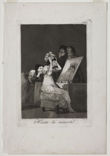 Caprichos:  Until Death, 1799. Francisco de Goya (Spanish, 1746-1828). Etching, drypoint and