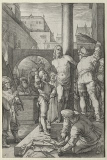 The Flagellation (from The Passion). Hendrick Goltzius (Dutch, 1558–1617). Engraving