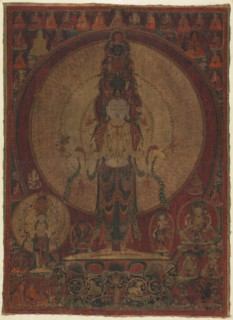 Eleven-Headed, Thousand-Armed Bodhisattva of Compassion (Avalokiteshvara), c. 1500. Western Tibet,