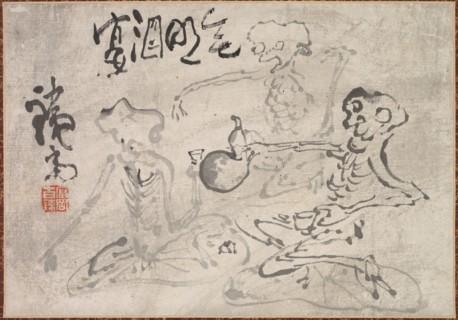Sake Party with No Light, late 1800s-early 1900s. Tomioka Tessai (Japanese, 1836-1924). Hanging