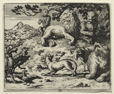 Reynard the Fox:  The Animals Complain of Reynard's Pardon. Allart van Everdingen (Dutch,