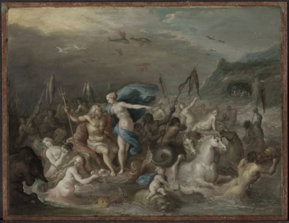 The Triumph of Neptune and Amphitrite, 1630s. Frans Francken (Flemish, 1581-1642). Oil on copper,